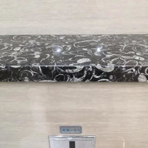 black fossils marble