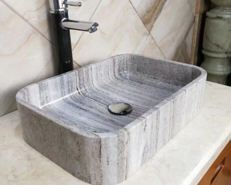 rectangle stone wash basin