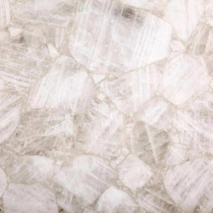 White Crystal Gemstone Slabs (2)