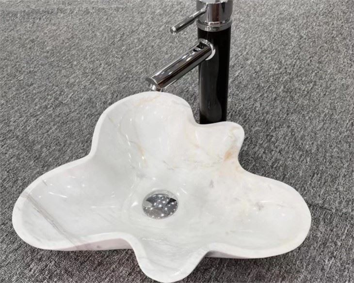 Natural White Marble Wash Basin