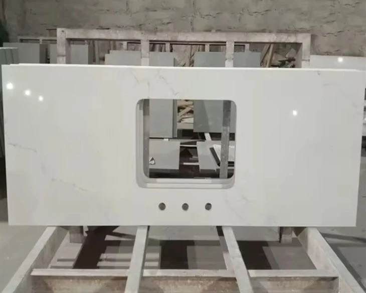 Calacatta White Quartz Slab Stone Countertop Calacatta White Quartz Slab Stone Countertop
